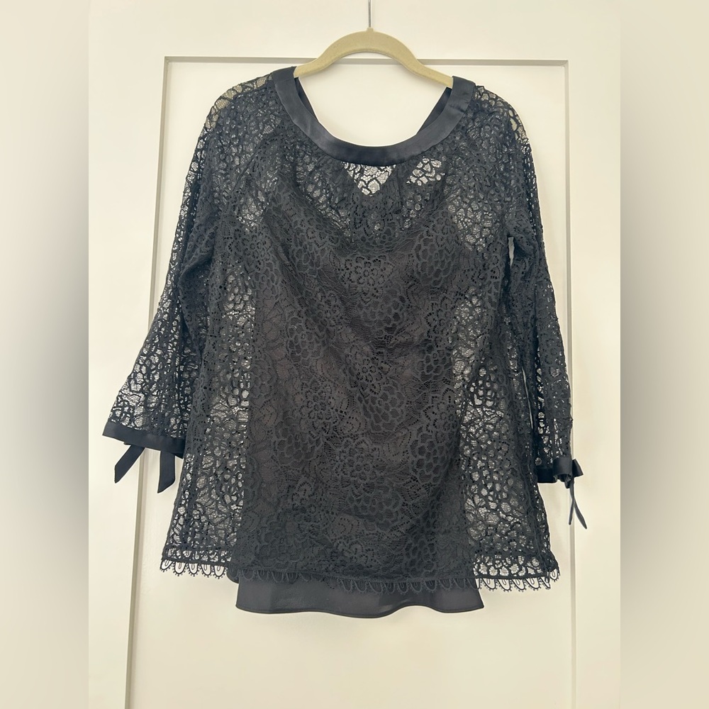 Milky Black Lace Top